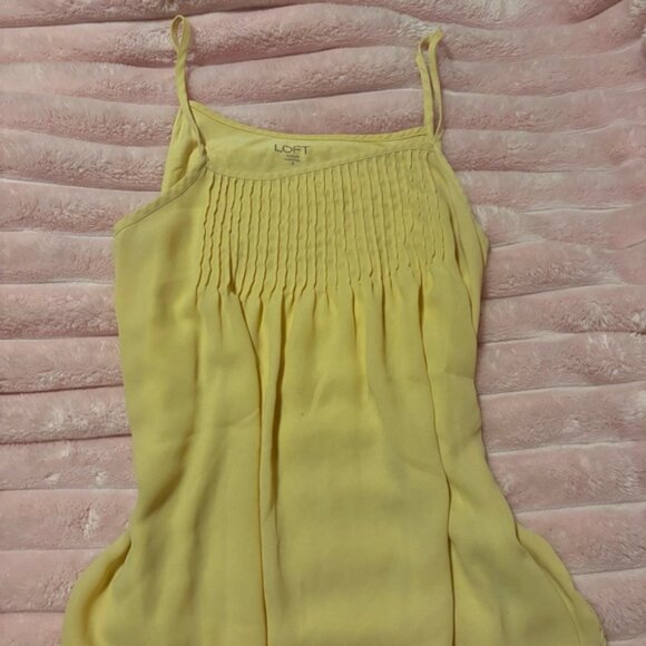Loft Y2K yellow flowy shirt size small - Picture 3 of 6
